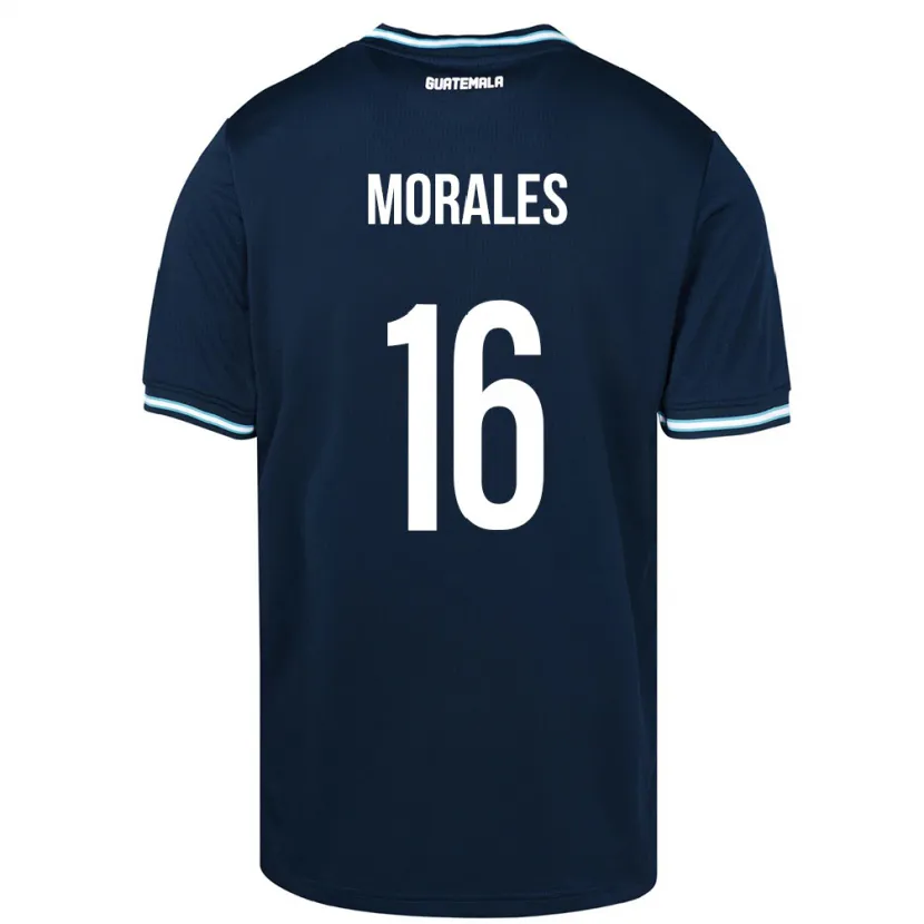 DanxenレディースグアテマラJosé Morales#16青アウェイシャツ24-26ジャージーユニフォーム