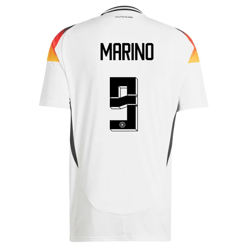 DanxenキッズドイツStefano Marino#9白ホームシャツ24-26ジャージーユニフォーム