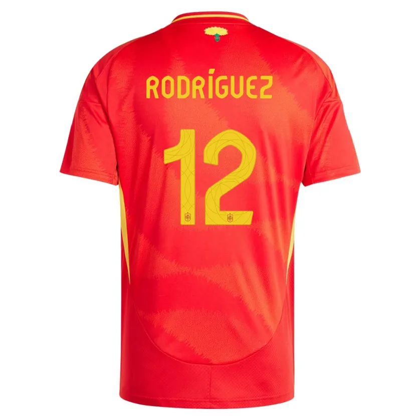 DanxenキッズスペインLucia Rodriguez#12赤ホームシャツ24-26ジャージーユニフォーム