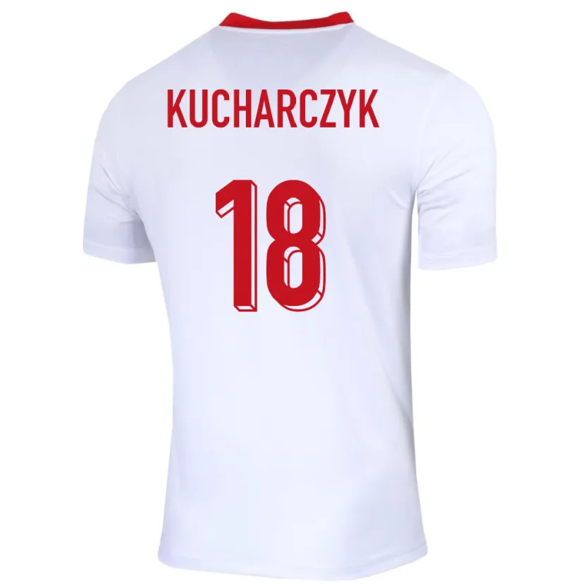 DanxenキッズポーランドFilip Kucharczyk#18白ホームシャツ24-26ジャージーユニフォーム