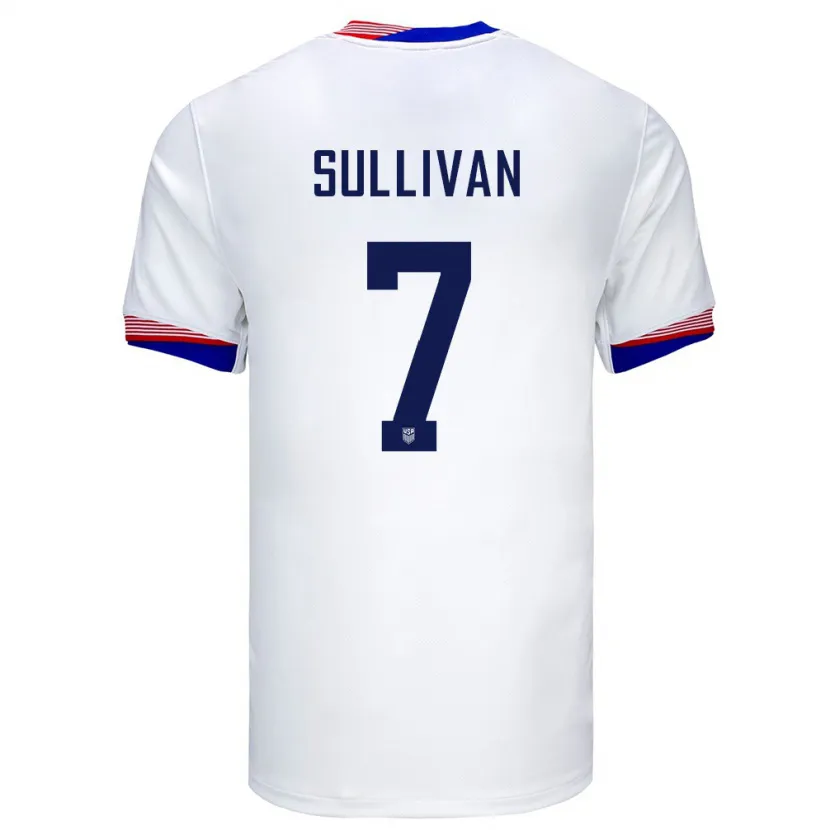 Danxenキッズアメリカ合衆国Quinn Sullivan#7白ホームシャツ24-26ジャージーユニフォーム