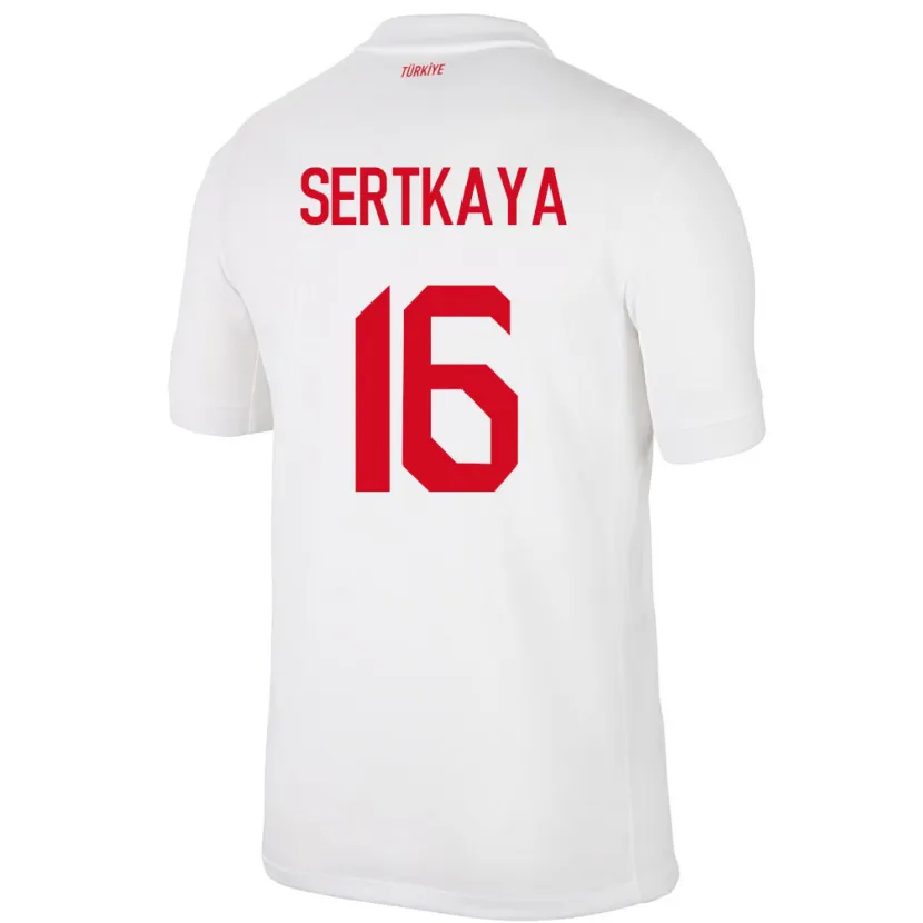 DanxenキッズトルコYusuf Sertkaya#16白ホームシャツ24-26ジャージーユニフォーム