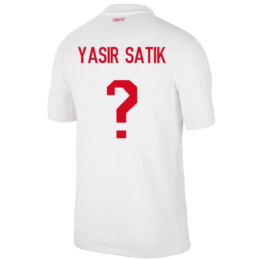 DanxenキッズトルコÜveys Yasir Satık#0白ホームシャツ24-26ジャージーユニフォーム