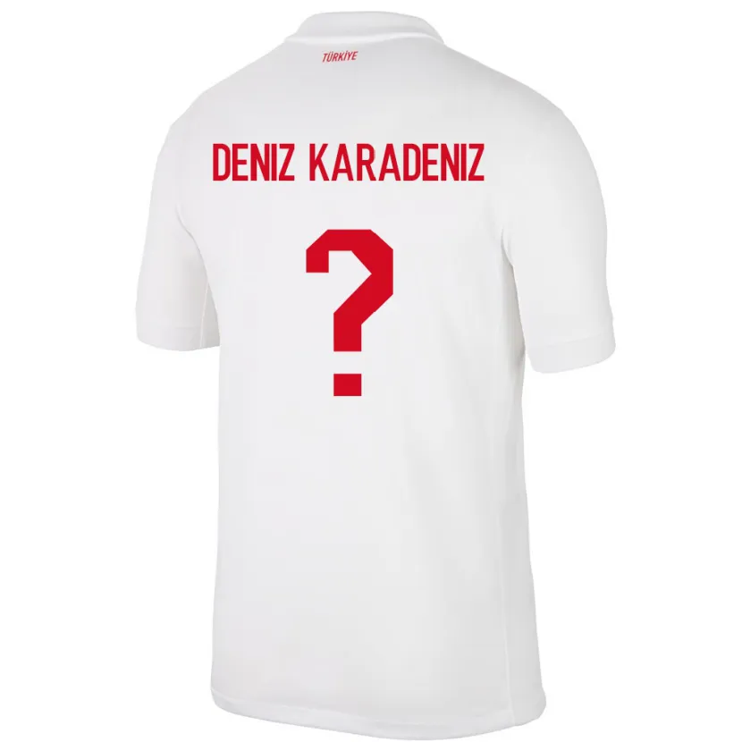 DanxenキッズトルコMustafa Deniz Karadeniz#0白ホームシャツ24-26ジャージーユニフォーム