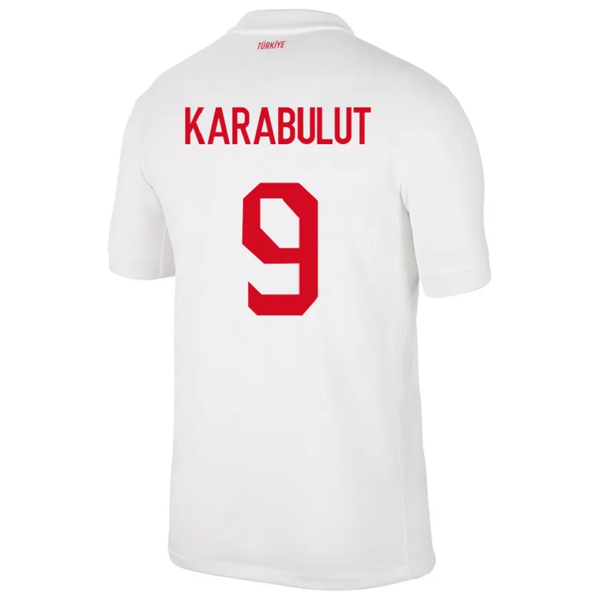 DanxenキッズトルコArzu Karabulut#9白ホームシャツ24-26ジャージーユニフォーム