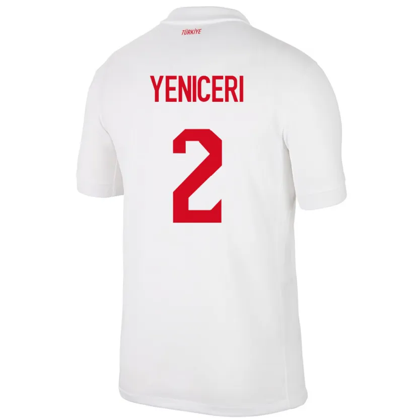 DanxenキッズトルコBerna Yeniçeri#2白ホームシャツ24-26ジャージーユニフォーム