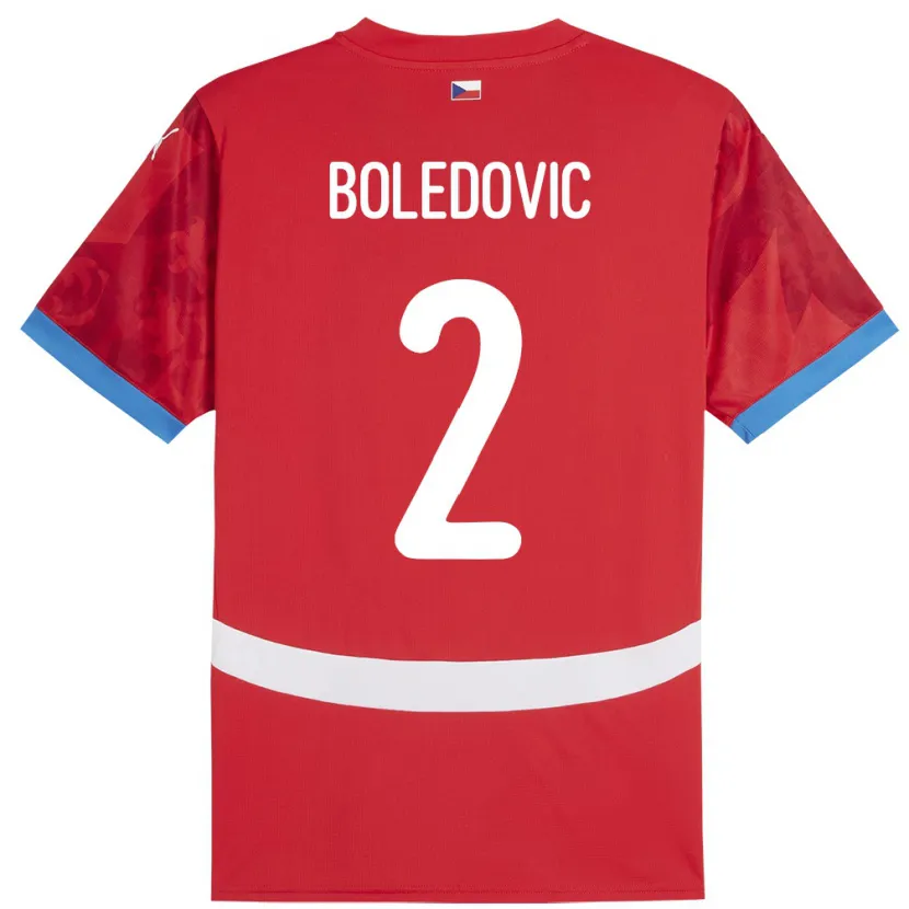 DanxenキッズチェコTobias Boledovic#2赤ホームシャツ24-26ジャージーユニフォーム