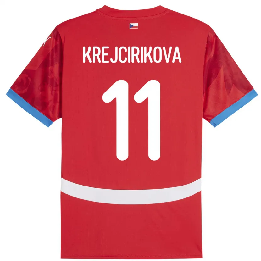 DanxenキッズチェコTereza Krejčiříková#11赤ホームシャツ24-26ジャージーユニフォーム