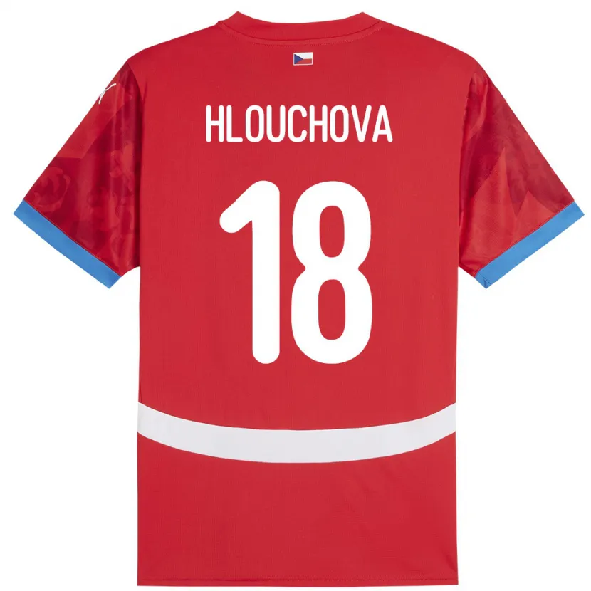 DanxenキッズチェコRadka Hlouchová#18赤ホームシャツ24-26ジャージーユニフォーム