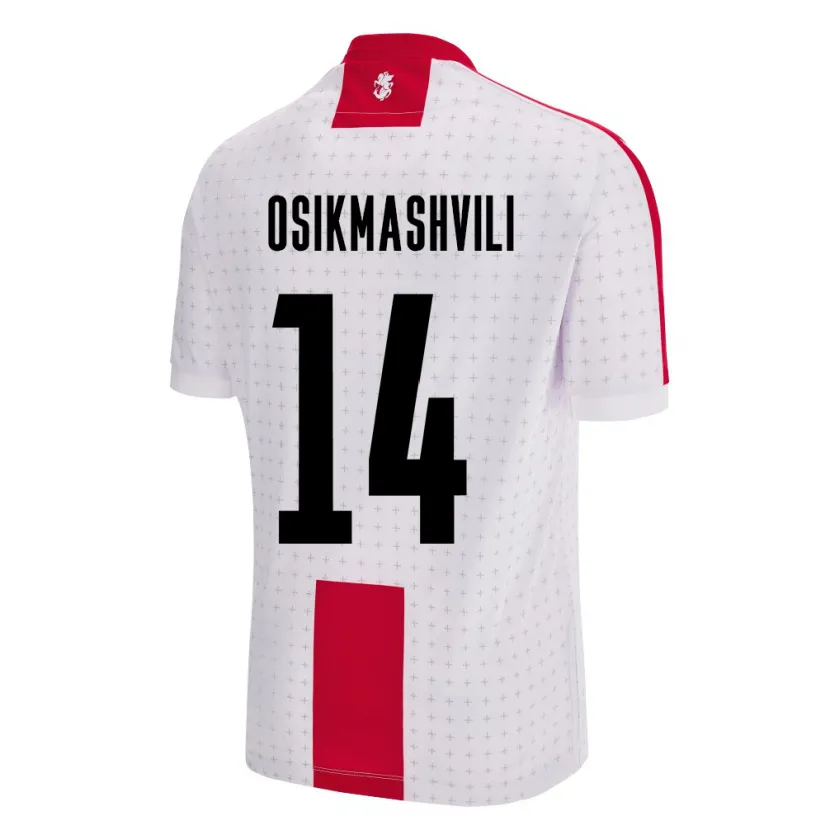 DanxenキッズジョージアLevan Osikmashvili#14白ホームシャツ24-26ジャージーユニフォーム