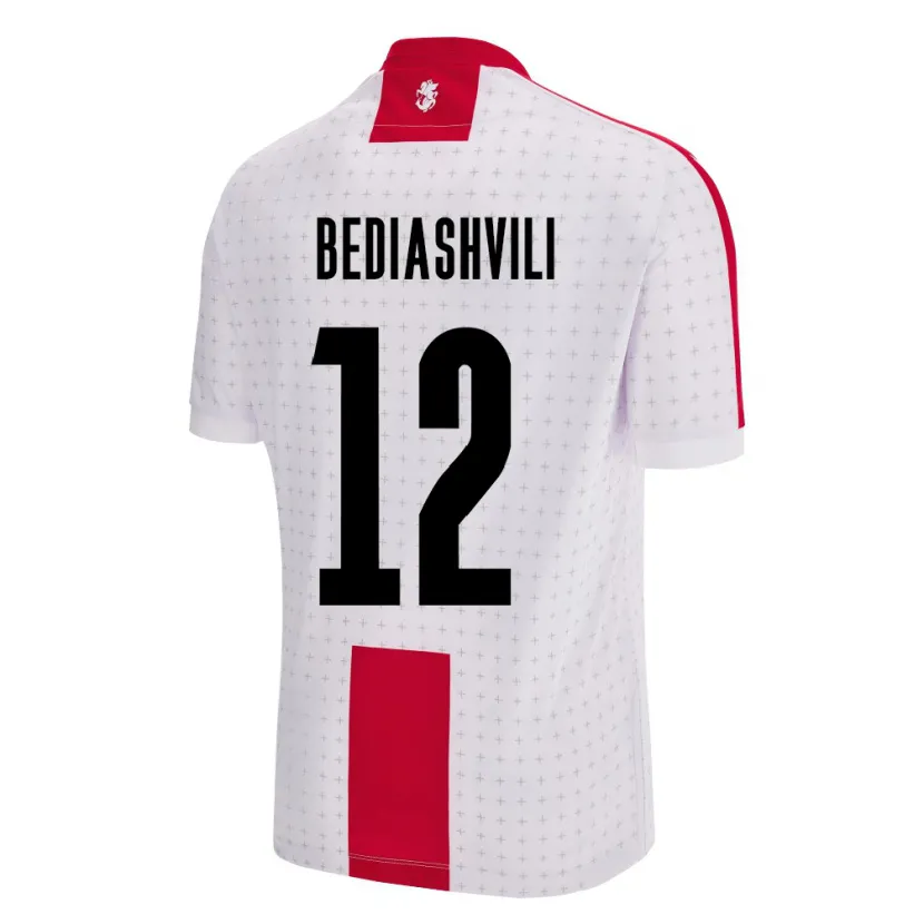 DanxenキッズジョージアGiorgi Bediashvili#12白ホームシャツ24-26ジャージーユニフォーム