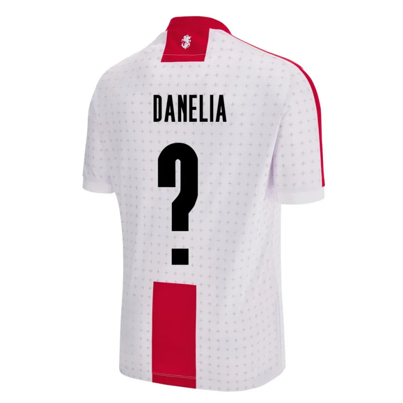 DanxenキッズジョージアReziko Danelia#0白ホームシャツ24-26ジャージーユニフォーム