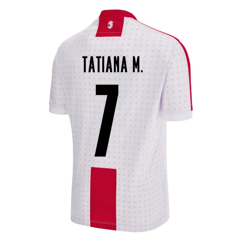 DanxenキッズジョージアTatiana Matveeva#7白ホームシャツ24-26ジャージーユニフォーム