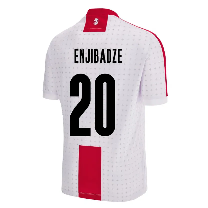 DanxenキッズジョージアElene Enjibadze#20白ホームシャツ24-26ジャージーユニフォーム