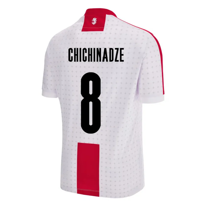 DanxenキッズジョージアLela Chichinadze#8白ホームシャツ24-26ジャージーユニフォーム