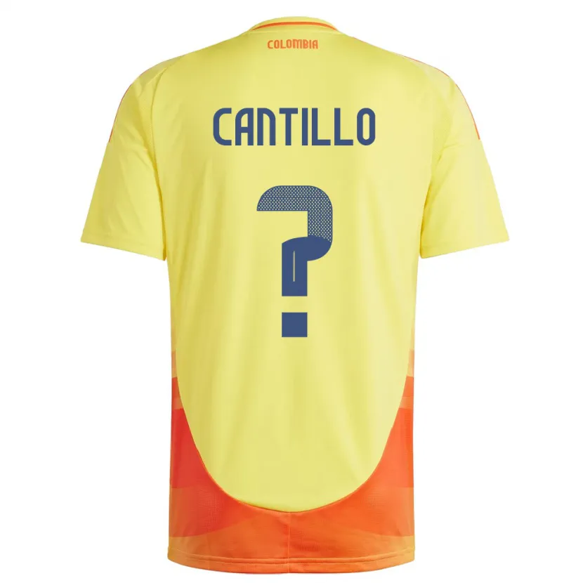 DanxenキッズコロンビアCarlos Cantillo#0黄ホームシャツ24-26ジャージーユニフォーム