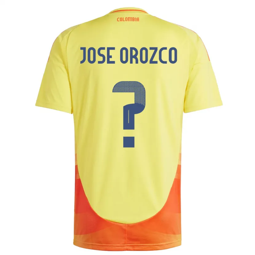 DanxenキッズコロンビアJuan José Orozco#0黄ホームシャツ24-26ジャージーユニフォーム