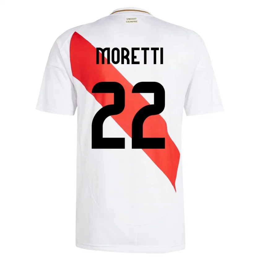 DanxenキッズペルーJair Moretti#22白ホームシャツ24-26ジャージーユニフォーム