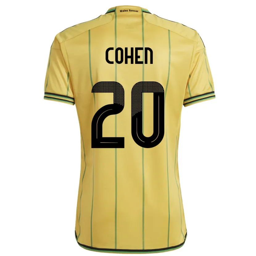 DanxenキッズジャマイカDunsting Cohen#20黄ホームシャツ24-26ジャージーユニフォーム