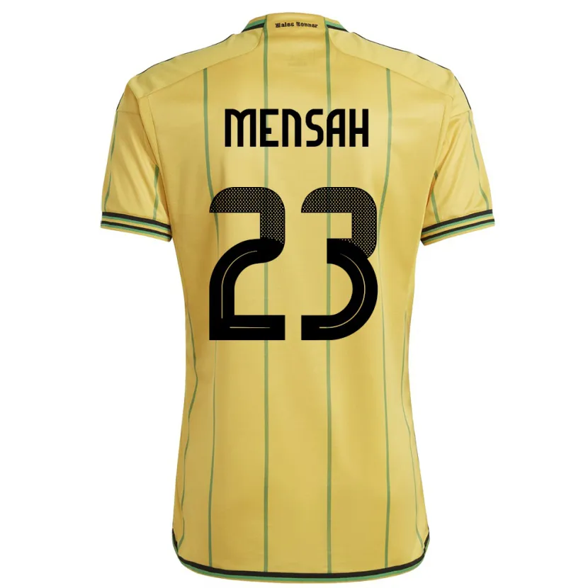 DanxenキッズジャマイカSerena Mensah#23黄ホームシャツ24-26ジャージーユニフォーム