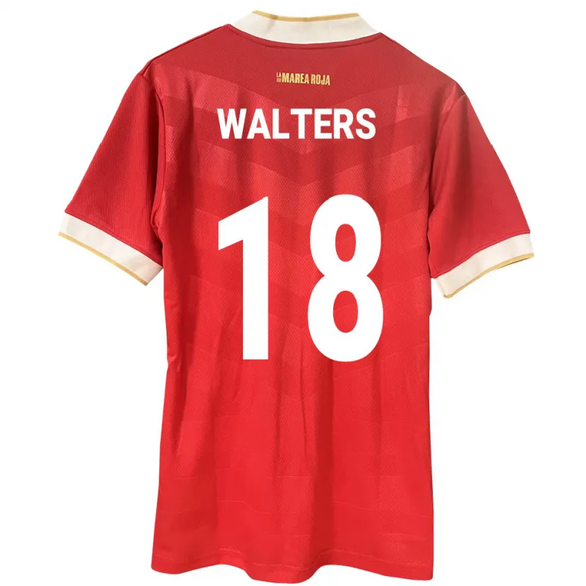 DanxenキッズパナマKairo Walters#18赤ホームシャツ24-26ジャージーユニフォーム