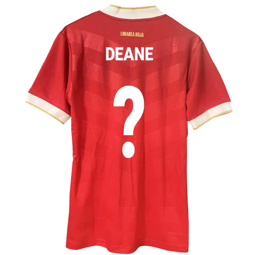 DanxenキッズパナマSean Deane#0赤ホームシャツ24-26ジャージーユニフォーム