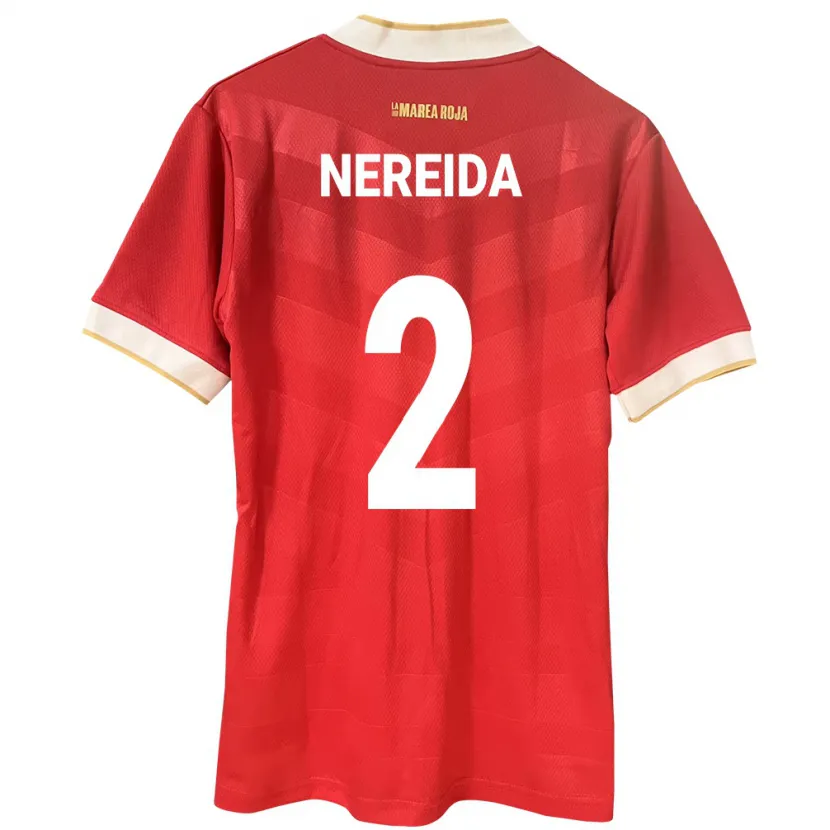 DanxenキッズパナマJuriel Nereida#2赤ホームシャツ24-26ジャージーユニフォーム