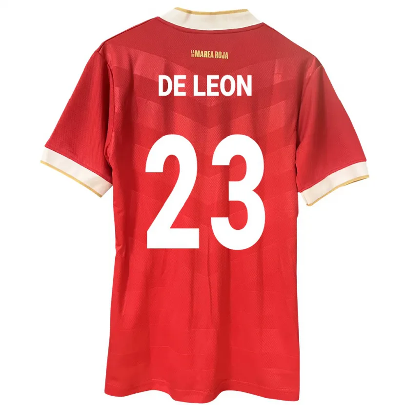 DanxenキッズパナマYerenis De León#23赤ホームシャツ24-26ジャージーユニフォーム