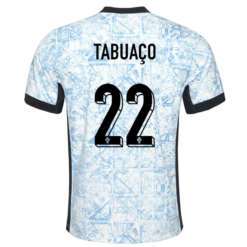 DanxenキッズポルトガルGoncalo Tabuaco#22クリームブルーアウェイシャツ24-26ジャージーユニフォーム