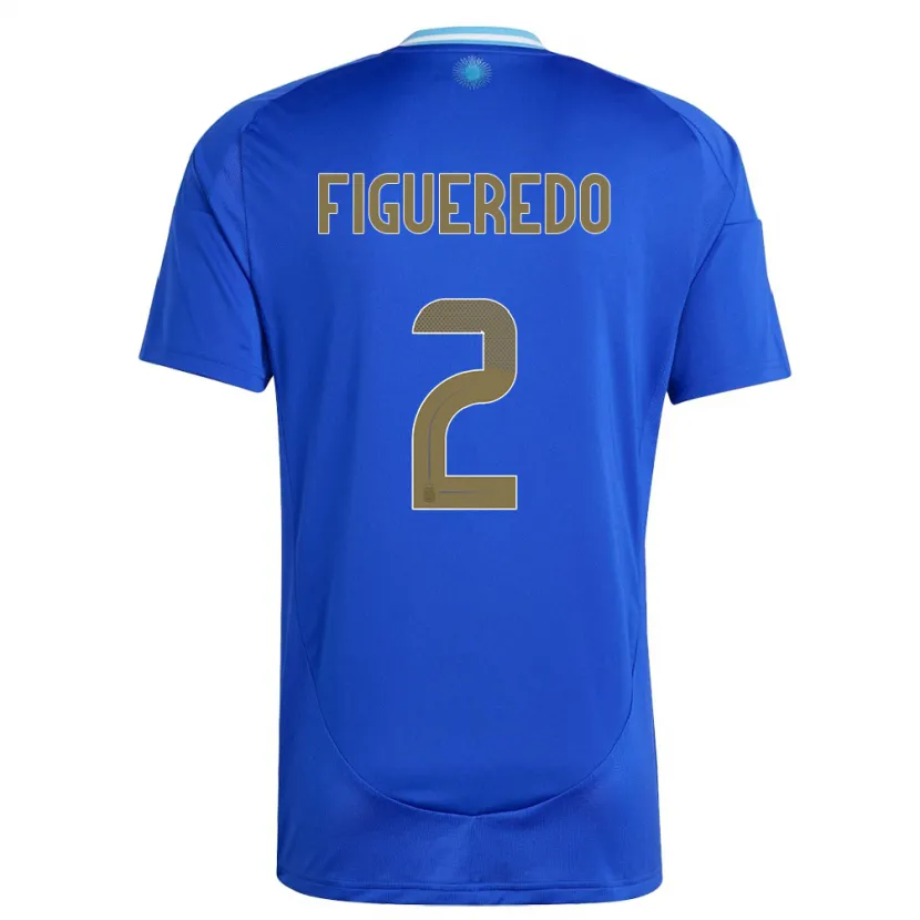 DanxenキッズアルゼンチンLeandro Figueredo#2青アウェイシャツ24-26ジャージーユニフォーム