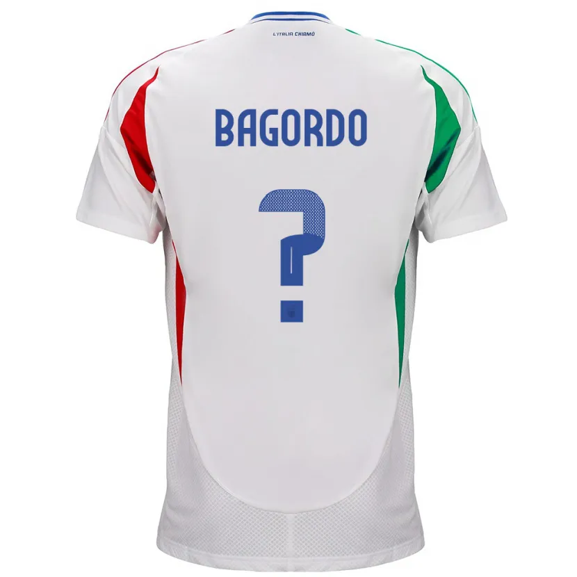 DanxenキッズイタリアCristian Bagordo#0白アウェイシャツ24-26ジャージーユニフォーム