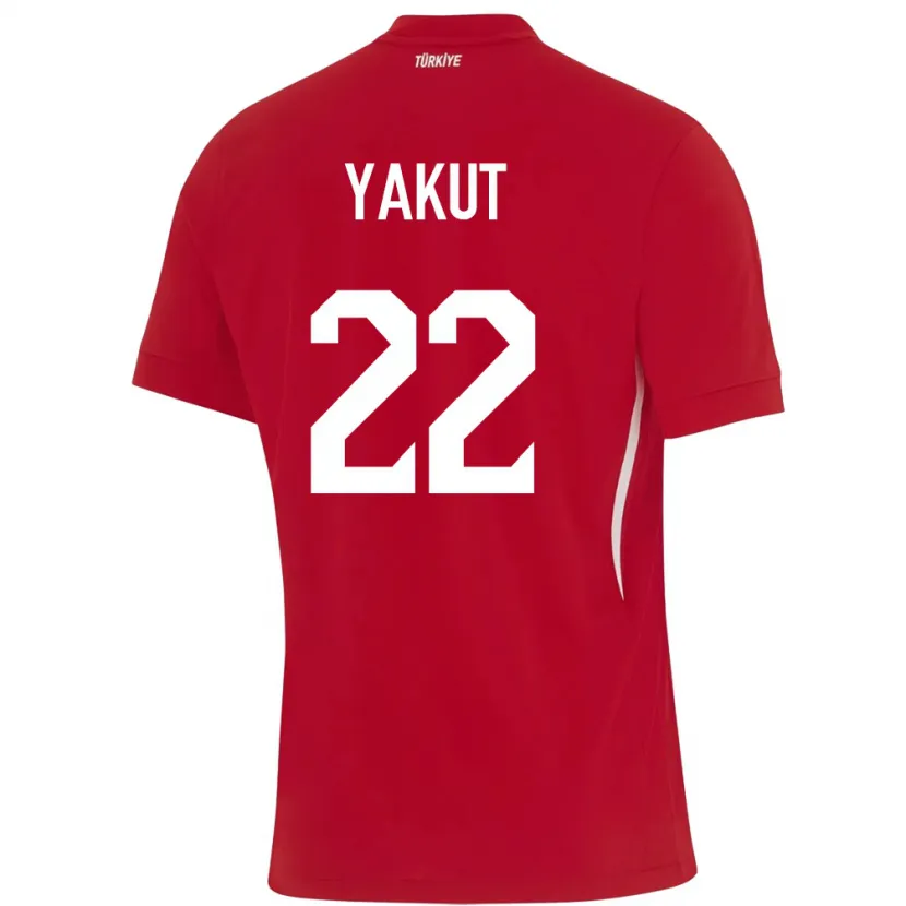 DanxenキッズトルコNarin Yakut#22赤アウェイシャツ24-26ジャージーユニフォーム