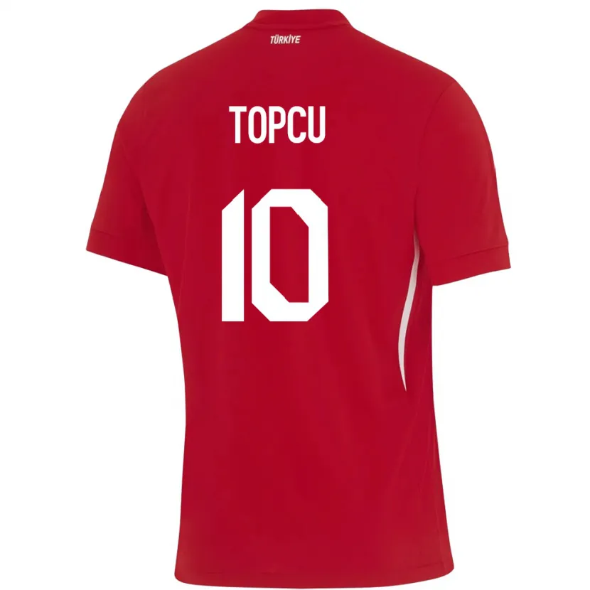 DanxenキッズトルコEbru Topçu#10赤アウェイシャツ24-26ジャージーユニフォーム