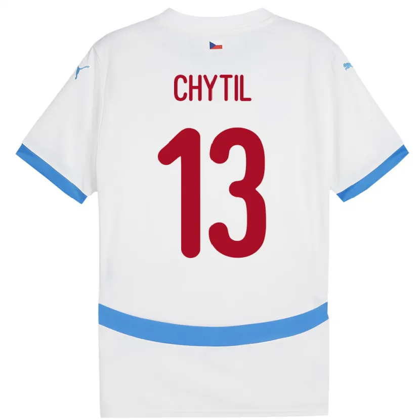 DanxenキッズチェコMojmir Chytil#13白アウェイシャツ24-26ジャージーユニフォーム