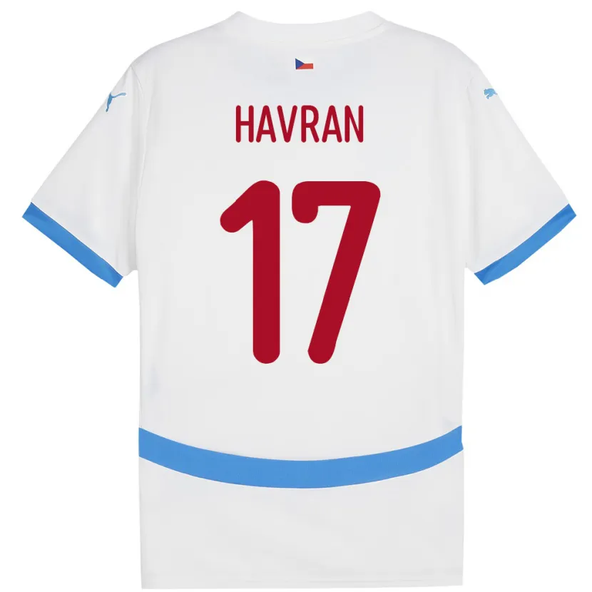 DanxenキッズチェコMarek Havran#17白アウェイシャツ24-26ジャージーユニフォーム