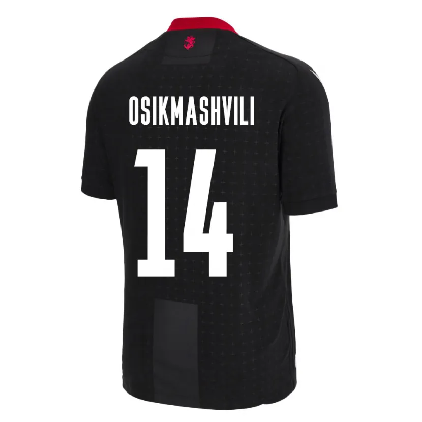 DanxenキッズジョージアLevan Osikmashvili#14黒アウェイシャツ24-26ジャージーユニフォーム