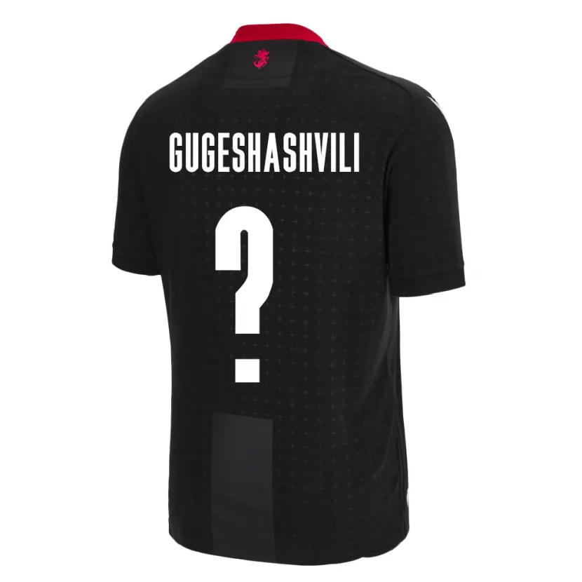 DanxenキッズジョージアZaza Gugeshashvili#0黒アウェイシャツ24-26ジャージーユニフォーム