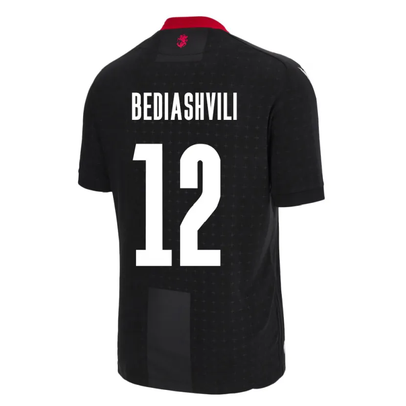 DanxenキッズジョージアGiorgi Bediashvili#12黒アウェイシャツ24-26ジャージーユニフォーム