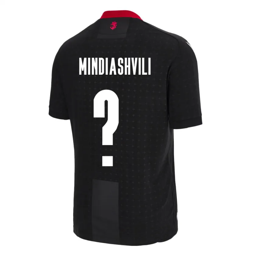 DanxenキッズジョージアTornike Mindiashvili#0黒アウェイシャツ24-26ジャージーユニフォーム