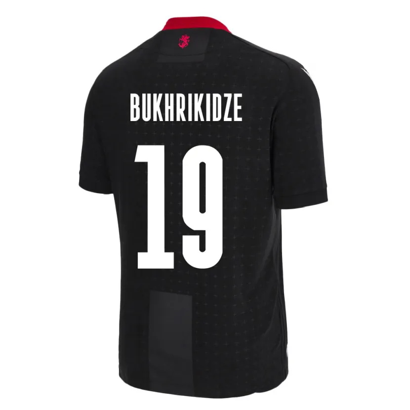 DanxenキッズジョージアNino Bukhrikidze#19黒アウェイシャツ24-26ジャージーユニフォーム