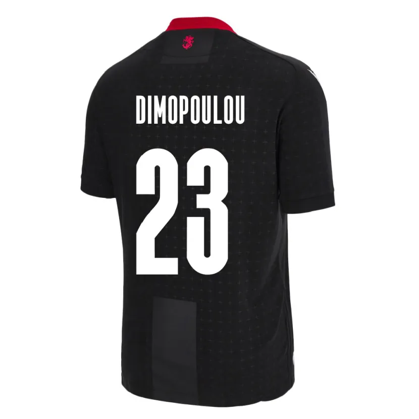 DanxenキッズジョージアSalomi Dimopoulou#23黒アウェイシャツ24-26ジャージーユニフォーム