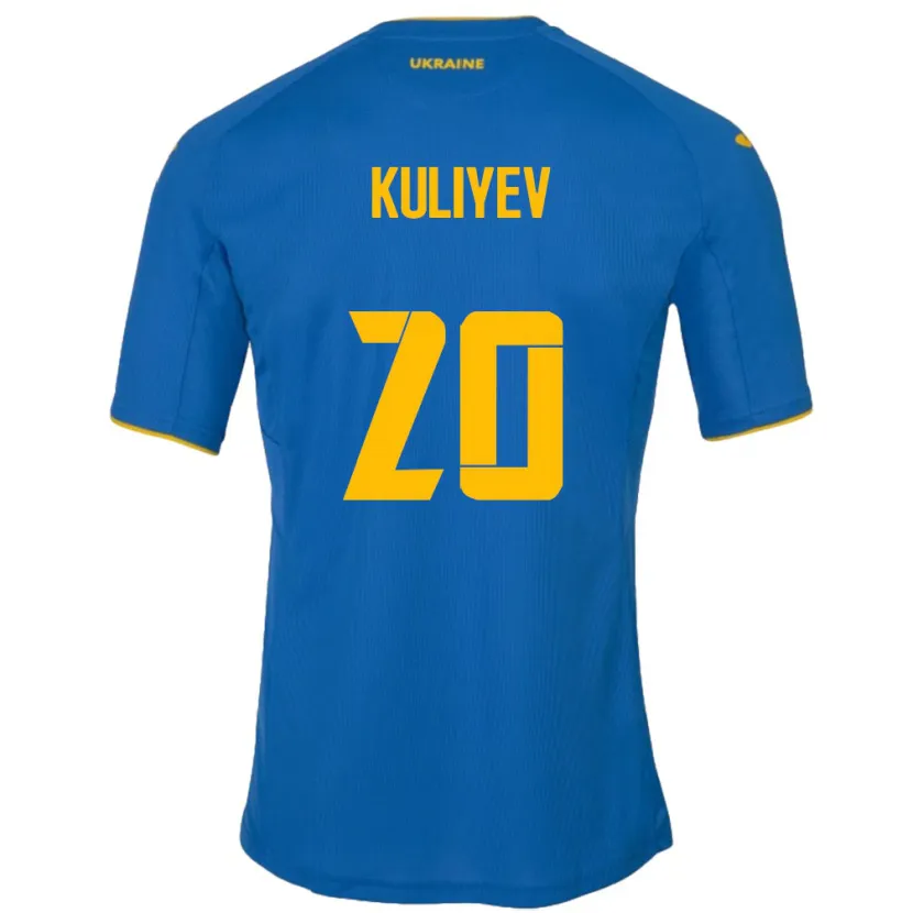 DanxenキッズウクライナEldar Kuliyev#20青アウェイシャツ24-26ジャージーユニフォーム