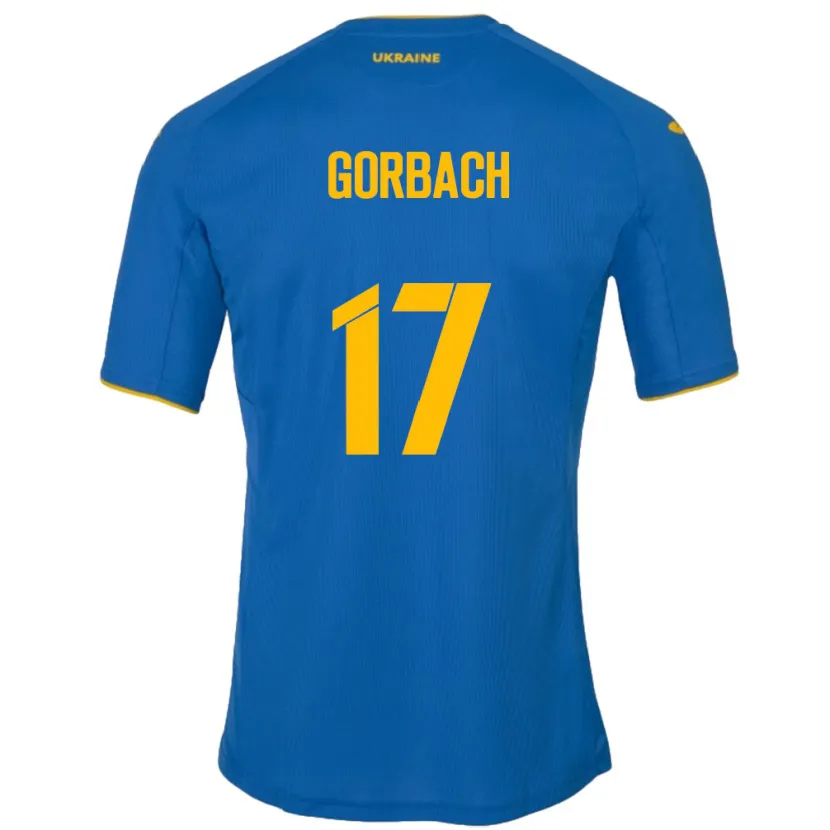 DanxenキッズウクライナIgor Gorbach#17青アウェイシャツ24-26ジャージーユニフォーム