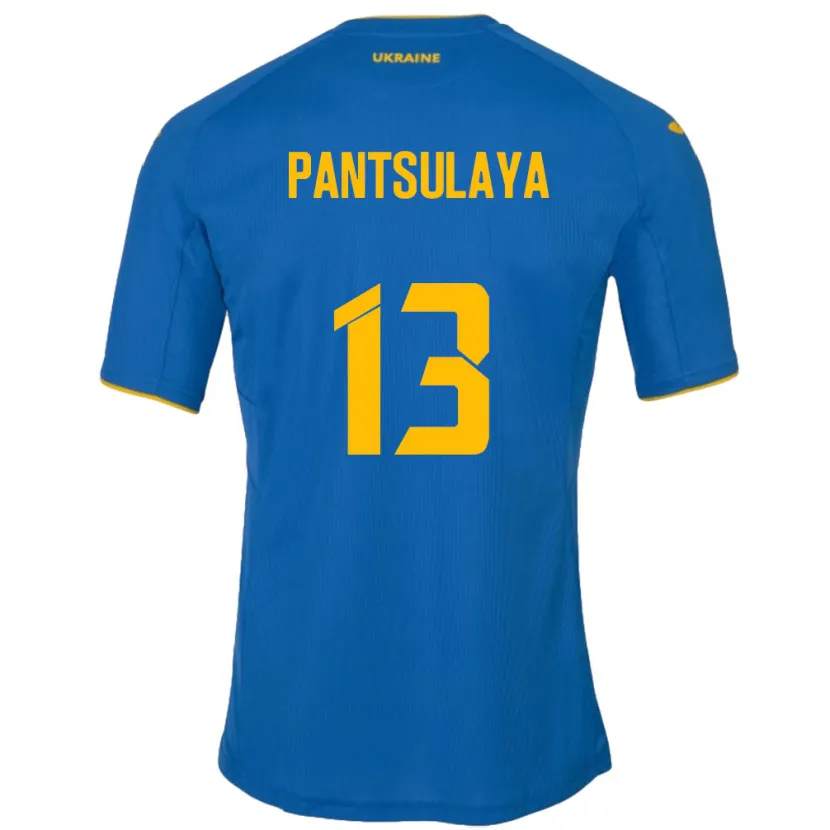 DanxenキッズウクライナNatiya Pantsulaya#13青アウェイシャツ24-26ジャージーユニフォーム