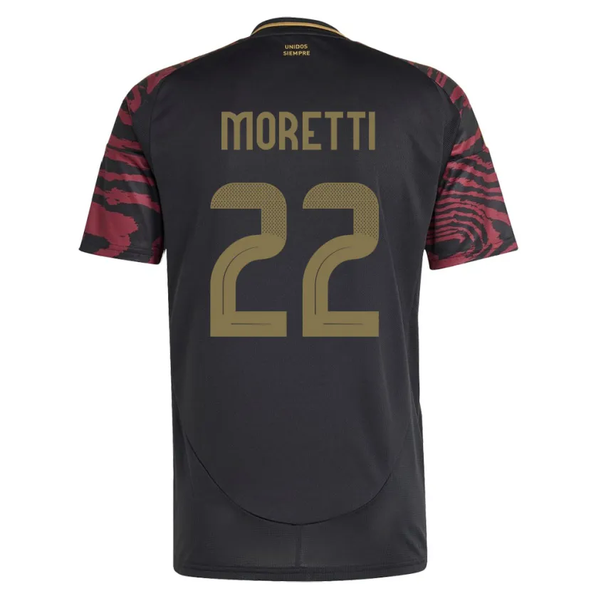 DanxenキッズペルーJair Moretti#22黒アウェイシャツ24-26ジャージーユニフォーム