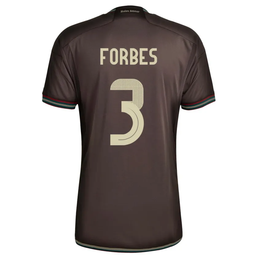 DanxenキッズジャマイカMichael Forbes#3ナイトブラウンアウェイシャツ24-26ジャージーユニフォーム