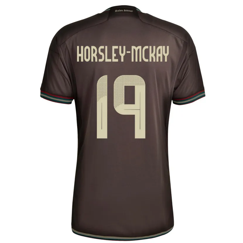 DanxenキッズジャマイカKyron Horsley-Mckay#19ナイトブラウンアウェイシャツ24-26ジャージーユニフォーム