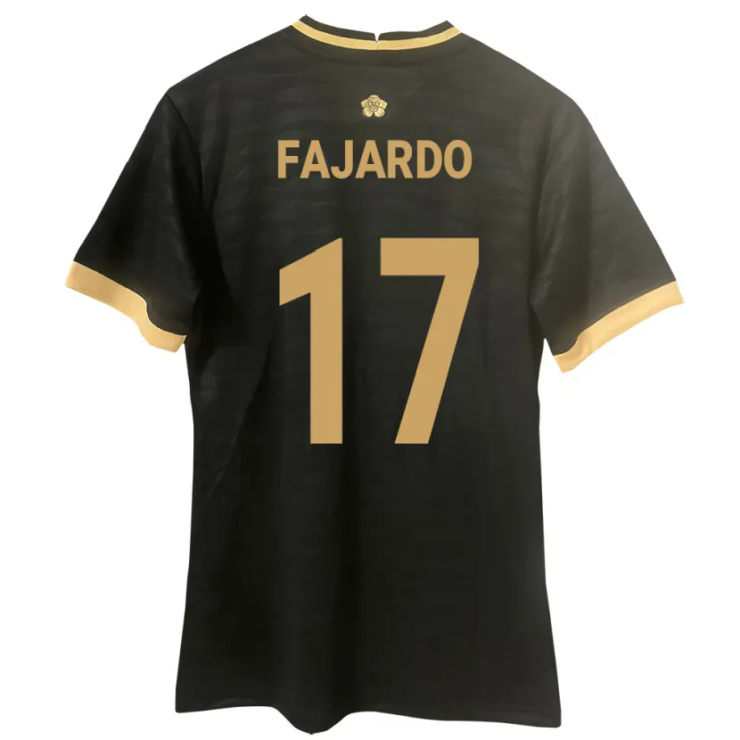 DanxenキッズパナマJosé Fajardo#17黒アウェイシャツ24-26ジャージーユニフォーム