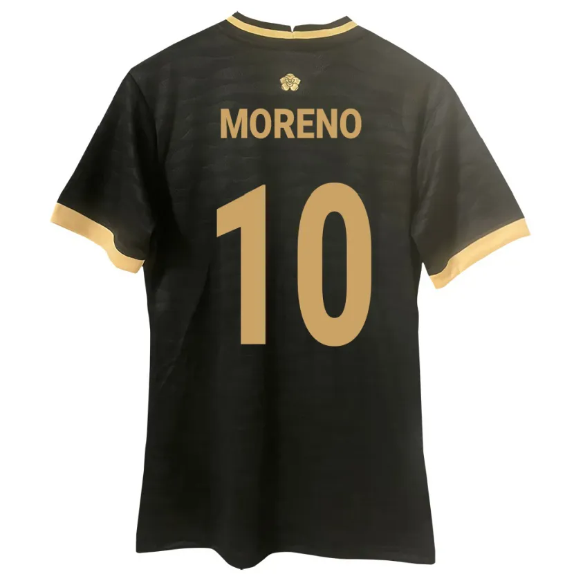 DanxenキッズパナマÉric Moreno#10黒アウェイシャツ24-26ジャージーユニフォーム