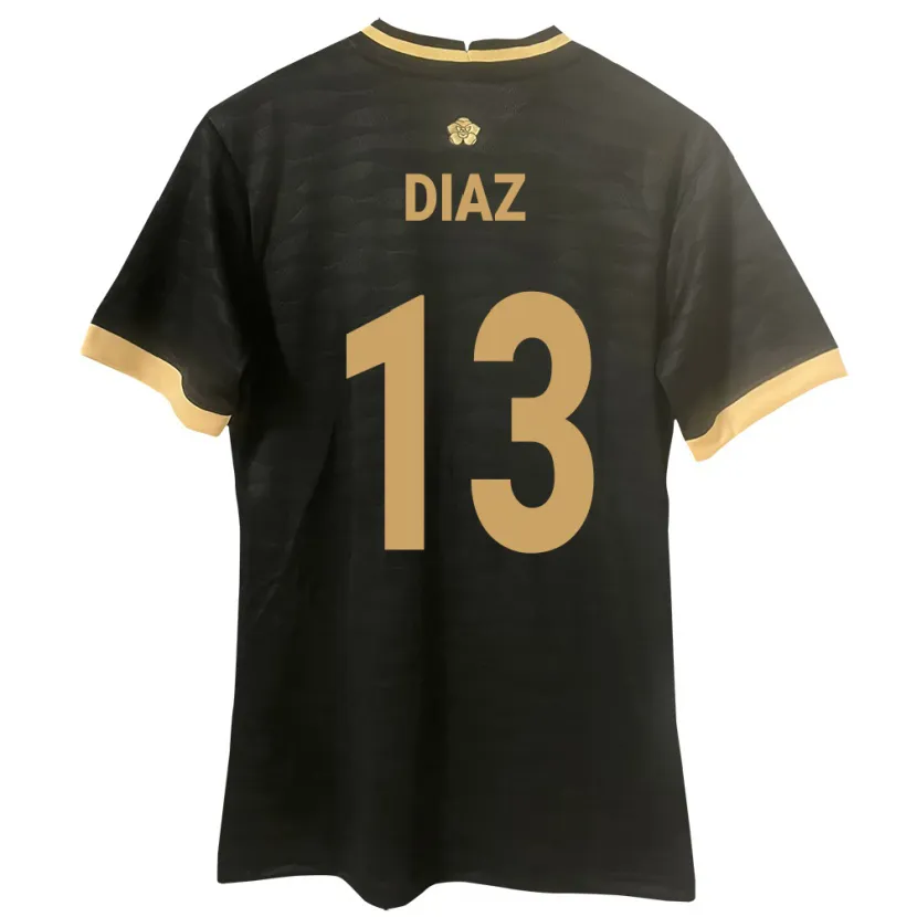 DanxenキッズパナマÉrick Díaz#13黒アウェイシャツ24-26ジャージーユニフォーム